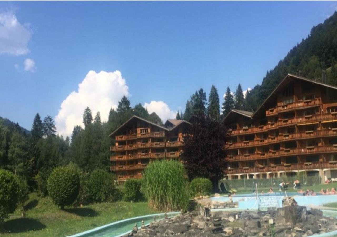 Ferienwohnung Studio - La Vièze Thermes Park Val dʼIlliez Exterior foto