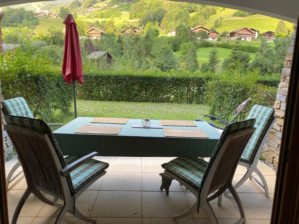 Ferienwohnung Studio - La Vièze Thermes Park Val dʼIlliez Exterior foto