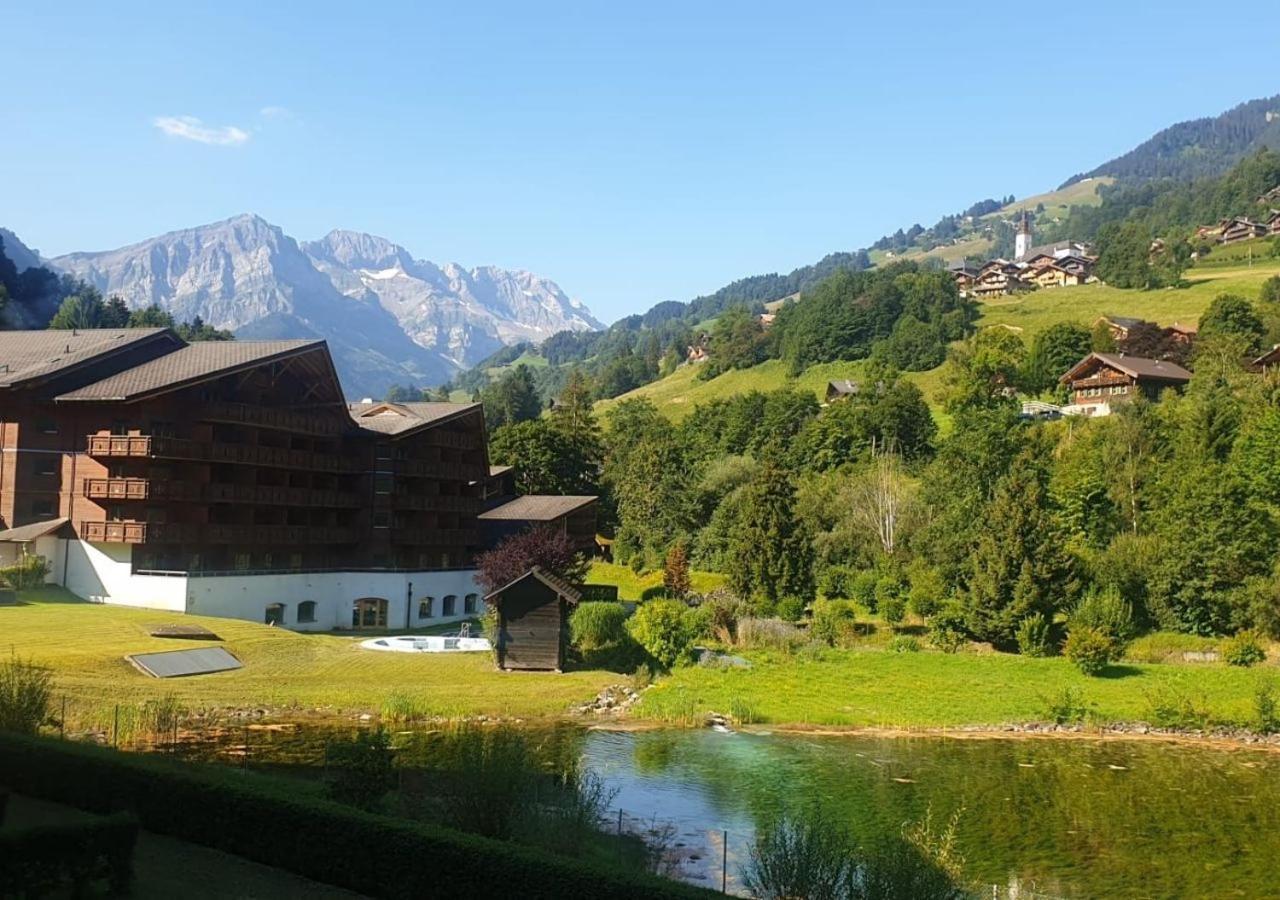 Ferienwohnung Studio - La Vièze Thermes Park Val dʼIlliez Exterior foto