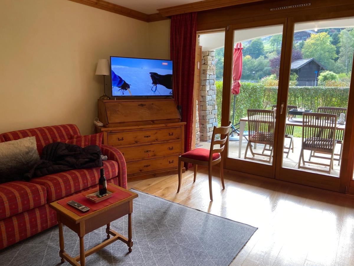 Ferienwohnung Studio - La Vièze Thermes Park Val dʼIlliez Exterior foto