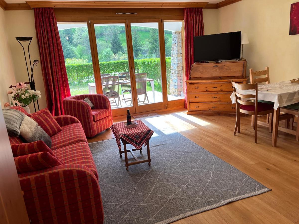Ferienwohnung Studio - La Vièze Thermes Park Val dʼIlliez Exterior foto